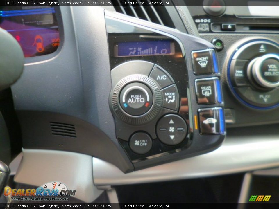 2012 Honda CR-Z Sport Hybrid North Shore Blue Pearl / Gray Photo #18