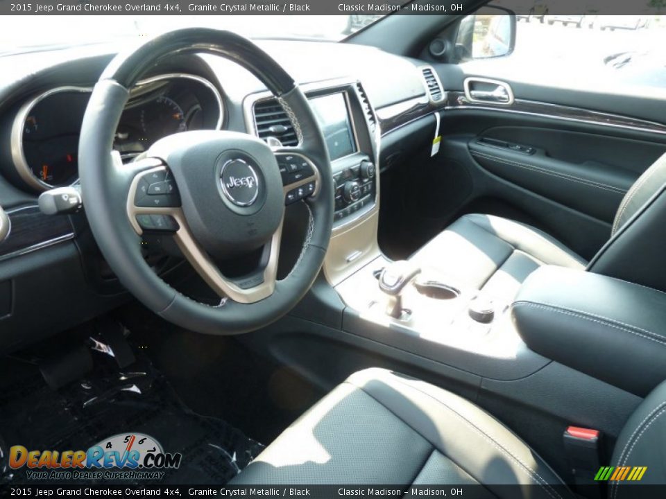 2015 Jeep Grand Cherokee Overland 4x4 Granite Crystal Metallic / Black Photo #3