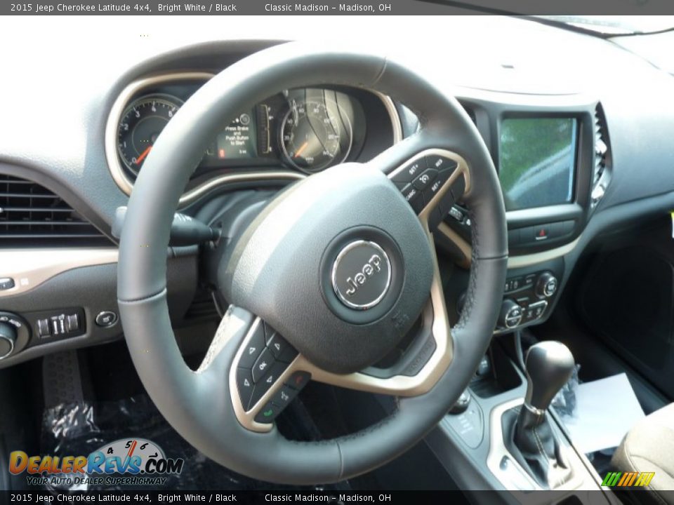 2015 Jeep Cherokee Latitude 4x4 Steering Wheel Photo #5