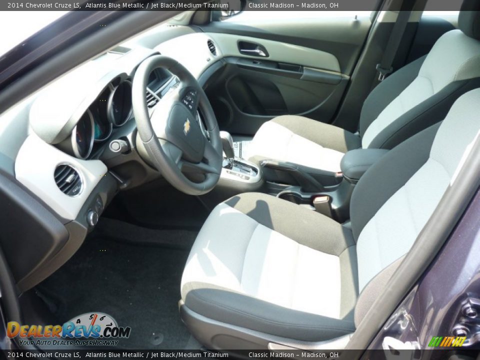 2014 Chevrolet Cruze LS Atlantis Blue Metallic / Jet Black/Medium Titanium Photo #3