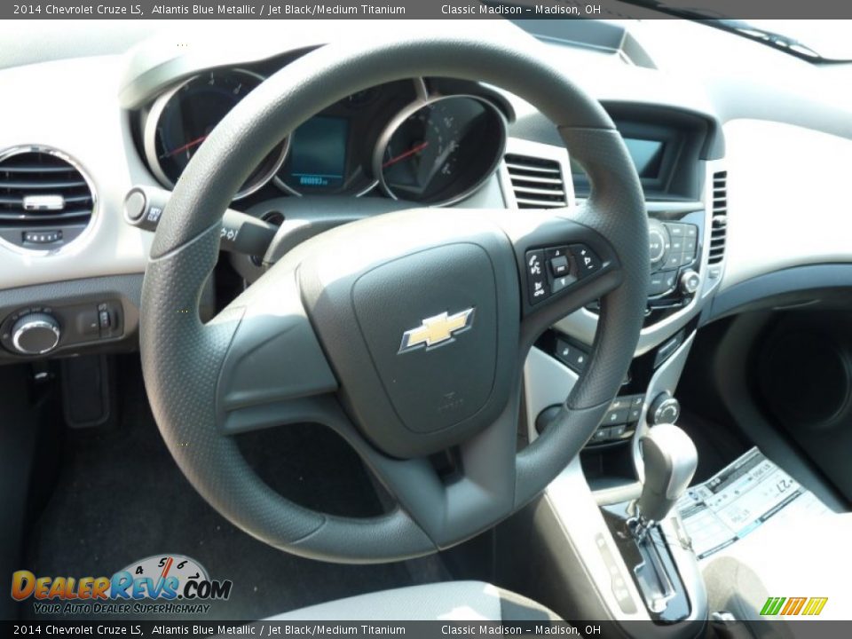2014 Chevrolet Cruze LS Atlantis Blue Metallic / Jet Black/Medium Titanium Photo #4