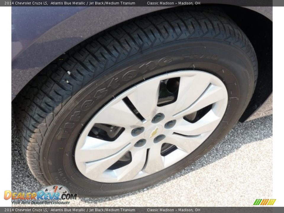 2014 Chevrolet Cruze LS Atlantis Blue Metallic / Jet Black/Medium Titanium Photo #8