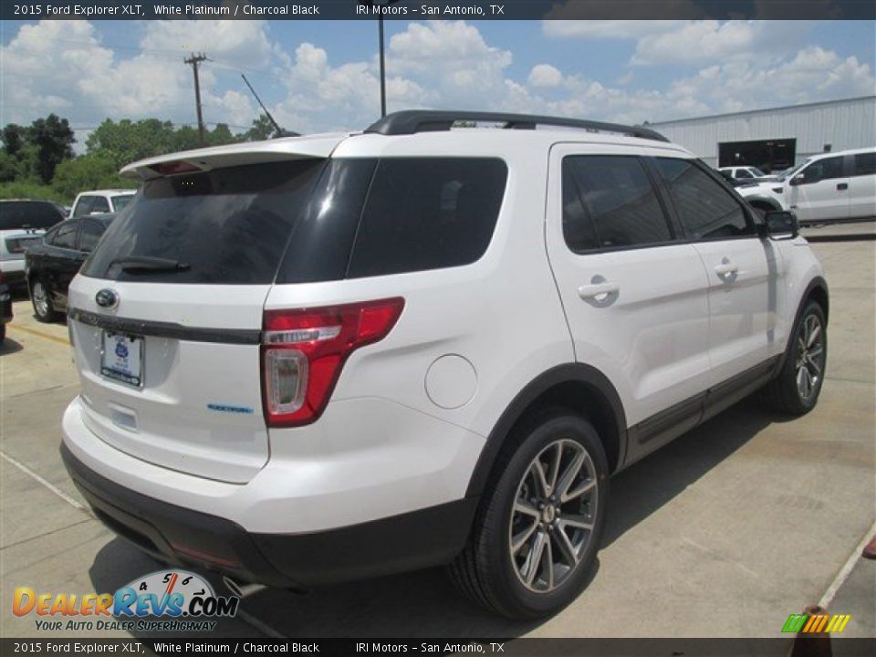 2015 Ford Explorer XLT White Platinum / Charcoal Black Photo #1