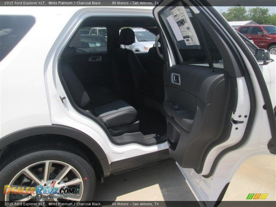 2015 Ford Explorer XLT White Platinum / Charcoal Black Photo #6