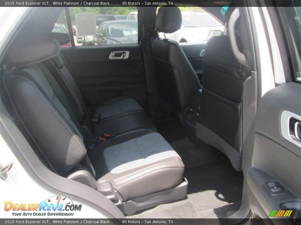 2015 Ford Explorer XLT White Platinum / Charcoal Black Photo #7