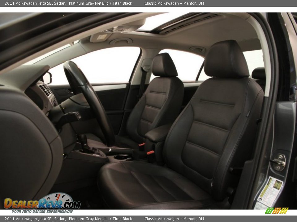 2011 Volkswagen Jetta SEL Sedan Platinum Gray Metallic / Titan Black Photo #5