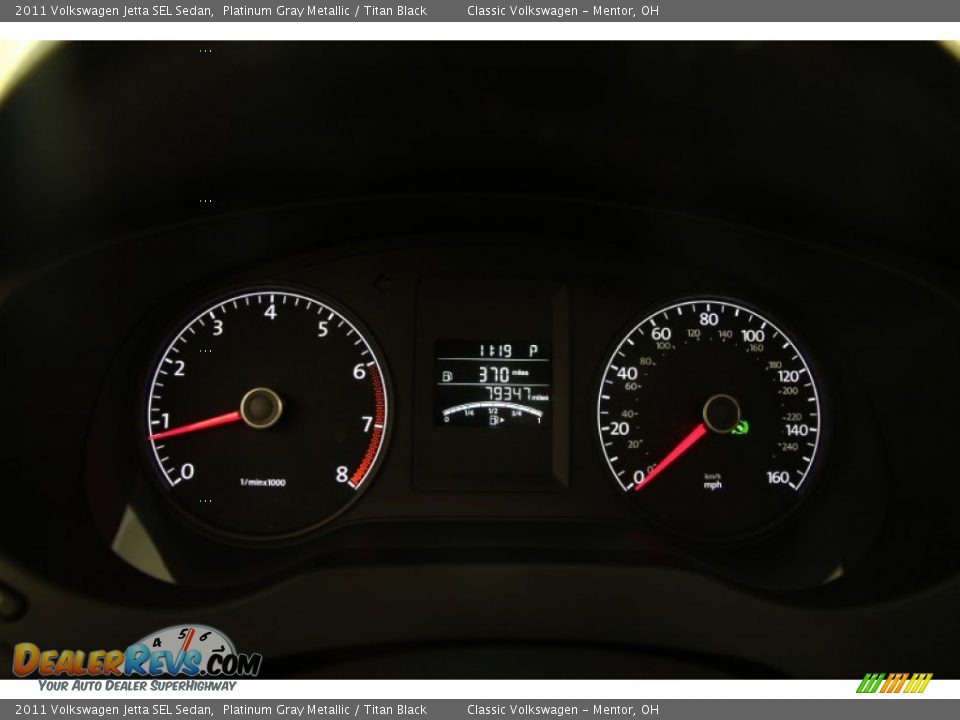 2011 Volkswagen Jetta SEL Sedan Platinum Gray Metallic / Titan Black Photo #7