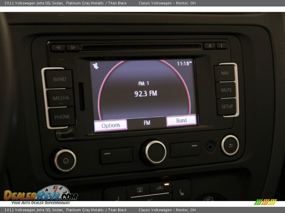 2011 Volkswagen Jetta SEL Sedan Platinum Gray Metallic / Titan Black Photo #8