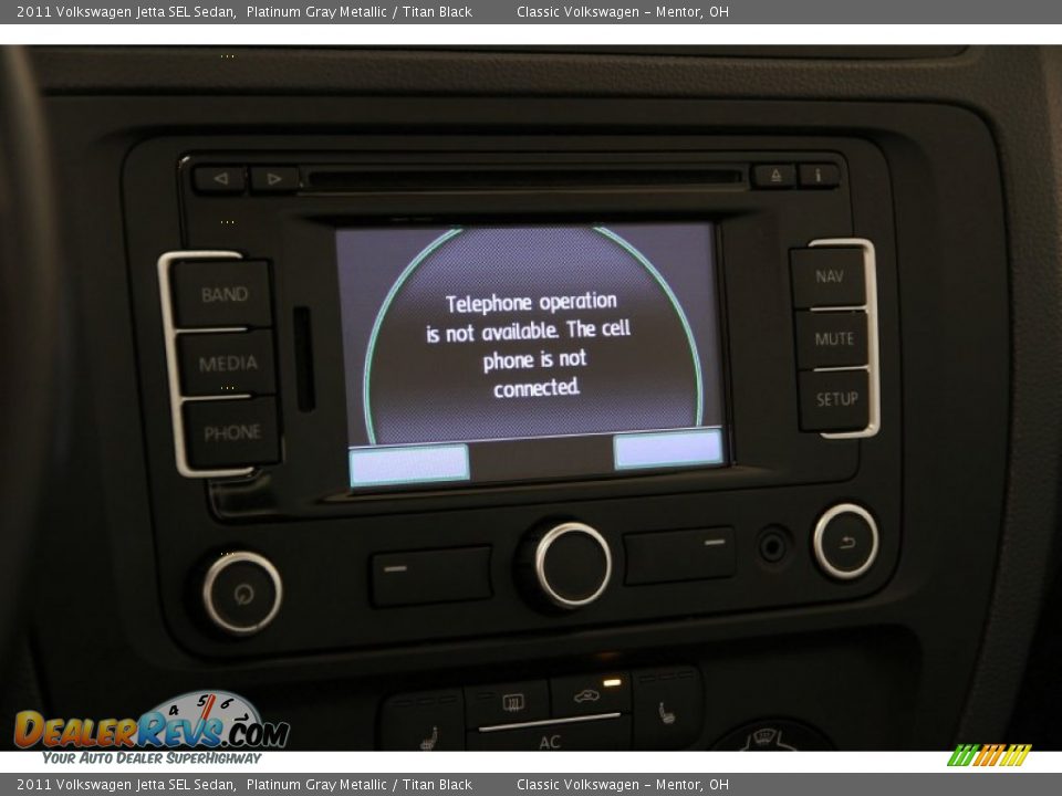 2011 Volkswagen Jetta SEL Sedan Platinum Gray Metallic / Titan Black Photo #9