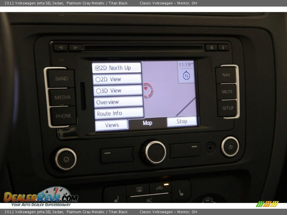 2011 Volkswagen Jetta SEL Sedan Platinum Gray Metallic / Titan Black Photo #11