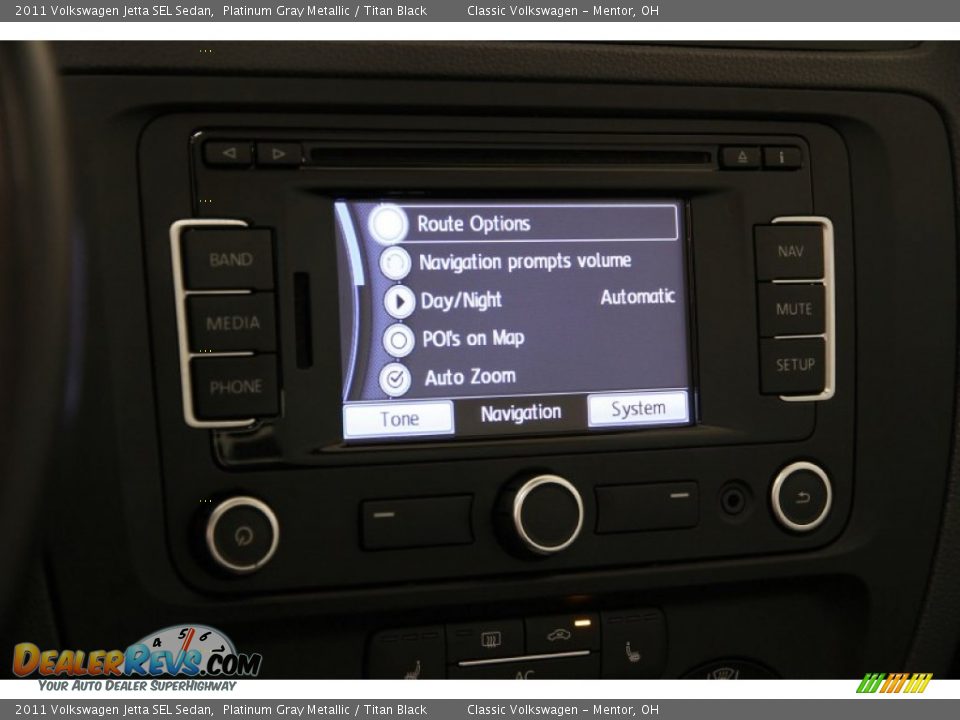 2011 Volkswagen Jetta SEL Sedan Platinum Gray Metallic / Titan Black Photo #12