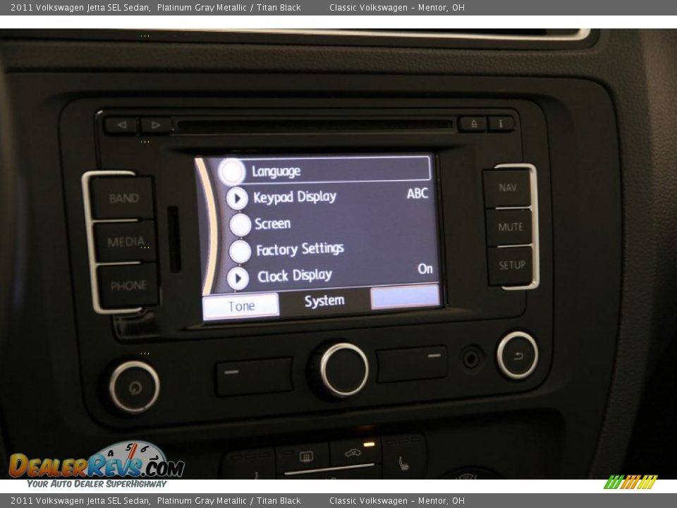 2011 Volkswagen Jetta SEL Sedan Platinum Gray Metallic / Titan Black Photo #13