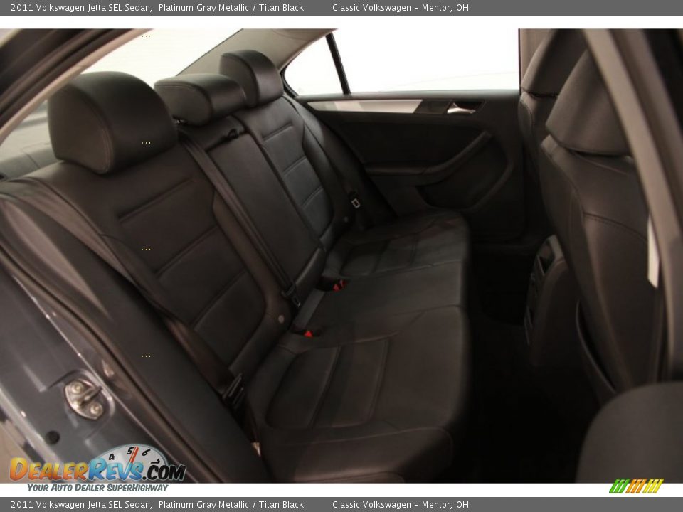 2011 Volkswagen Jetta SEL Sedan Platinum Gray Metallic / Titan Black Photo #15