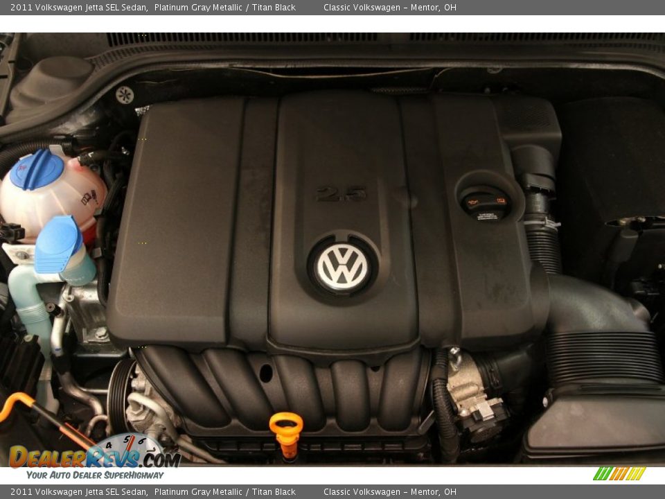 2011 Volkswagen Jetta SEL Sedan Platinum Gray Metallic / Titan Black Photo #18