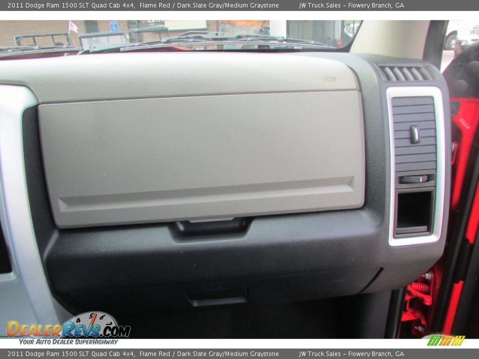 2011 Dodge Ram 1500 SLT Quad Cab 4x4 Flame Red / Dark Slate Gray/Medium Graystone Photo #21