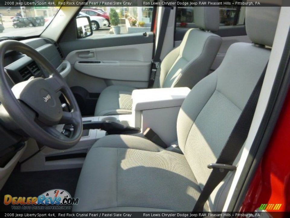 2008 Jeep Liberty Sport 4x4 Red Rock Crystal Pearl / Pastel Slate Gray Photo #10