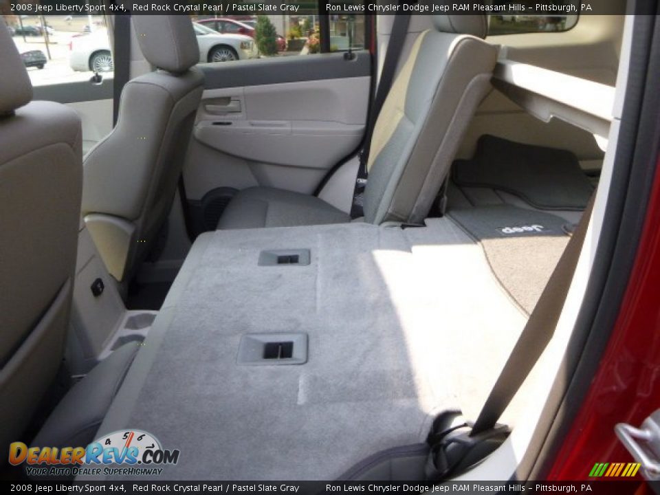 2008 Jeep Liberty Sport 4x4 Red Rock Crystal Pearl / Pastel Slate Gray Photo #11