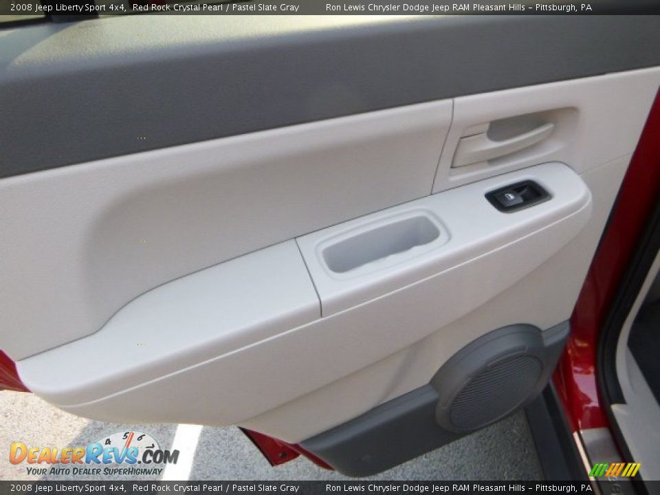 2008 Jeep Liberty Sport 4x4 Red Rock Crystal Pearl / Pastel Slate Gray Photo #13