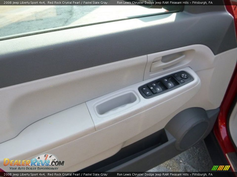 2008 Jeep Liberty Sport 4x4 Red Rock Crystal Pearl / Pastel Slate Gray Photo #14