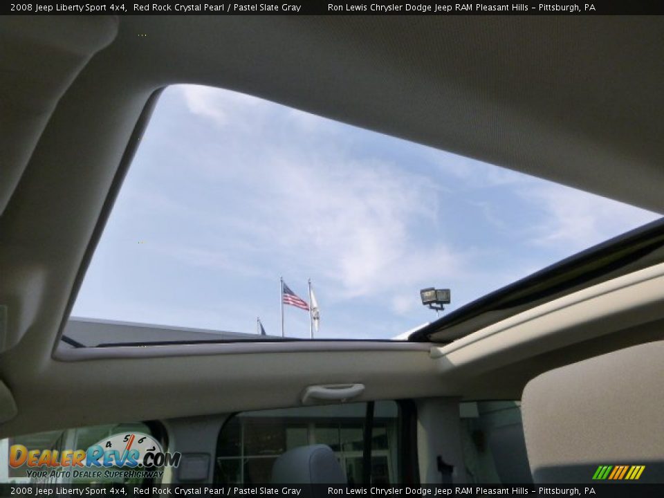 2008 Jeep Liberty Sport 4x4 Red Rock Crystal Pearl / Pastel Slate Gray Photo #15