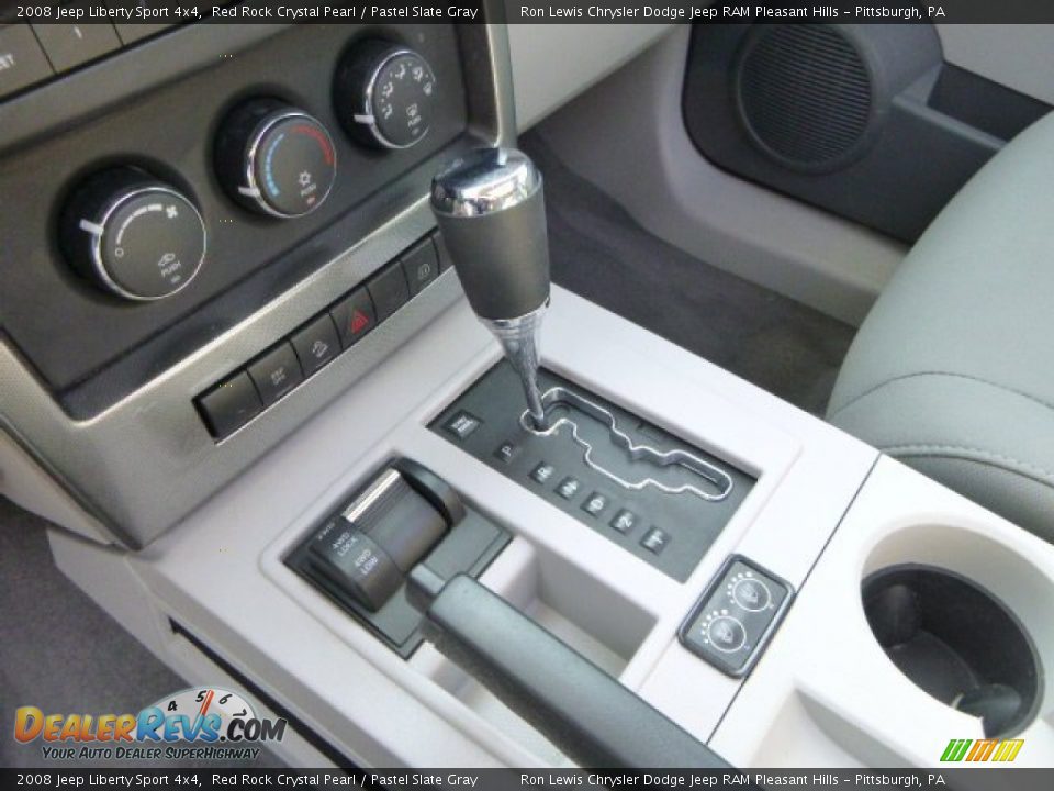 2008 Jeep Liberty Sport 4x4 Red Rock Crystal Pearl / Pastel Slate Gray Photo #16