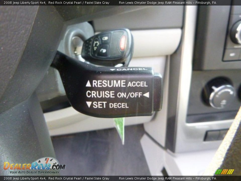 2008 Jeep Liberty Sport 4x4 Red Rock Crystal Pearl / Pastel Slate Gray Photo #17