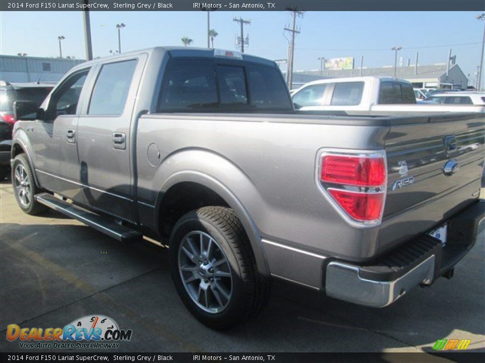 2014 Ford F150 Lariat SuperCrew Sterling Grey / Black Photo #2