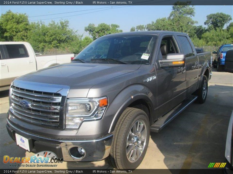 2014 Ford F150 Lariat SuperCrew Sterling Grey / Black Photo #3