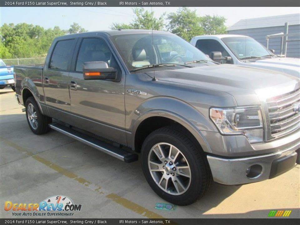 2014 Ford F150 Lariat SuperCrew Sterling Grey / Black Photo #4