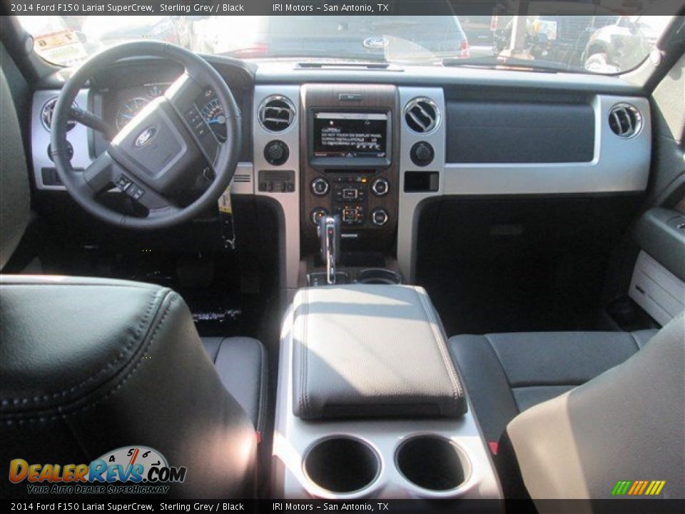 2014 Ford F150 Lariat SuperCrew Sterling Grey / Black Photo #6