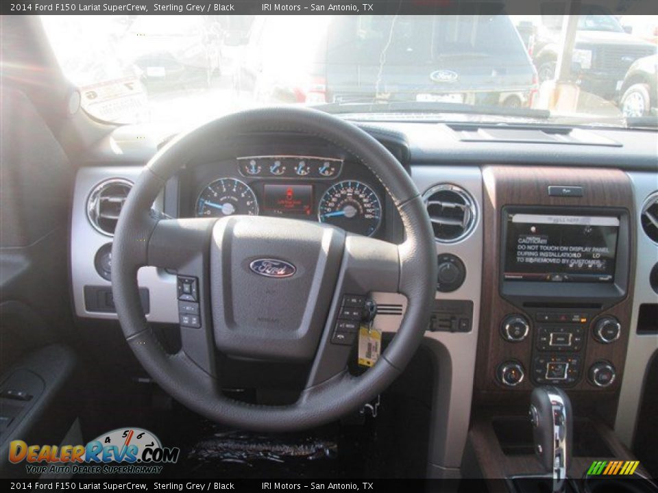 2014 Ford F150 Lariat SuperCrew Sterling Grey / Black Photo #7