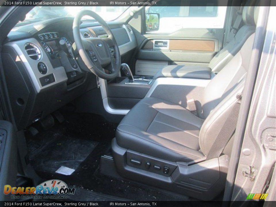 2014 Ford F150 Lariat SuperCrew Sterling Grey / Black Photo #8