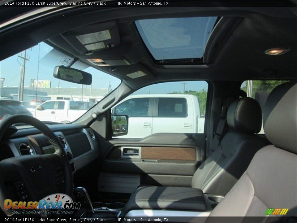 2014 Ford F150 Lariat SuperCrew Sterling Grey / Black Photo #9