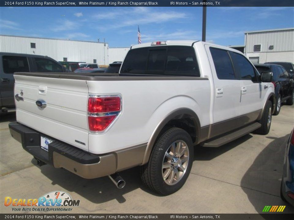2014 Ford F150 King Ranch SuperCrew White Platinum / King Ranch Chaparral/Black Photo #1