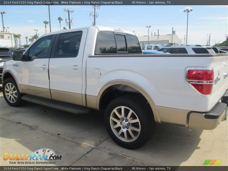 2014 Ford F150 King Ranch SuperCrew White Platinum / King Ranch Chaparral/Black Photo #2