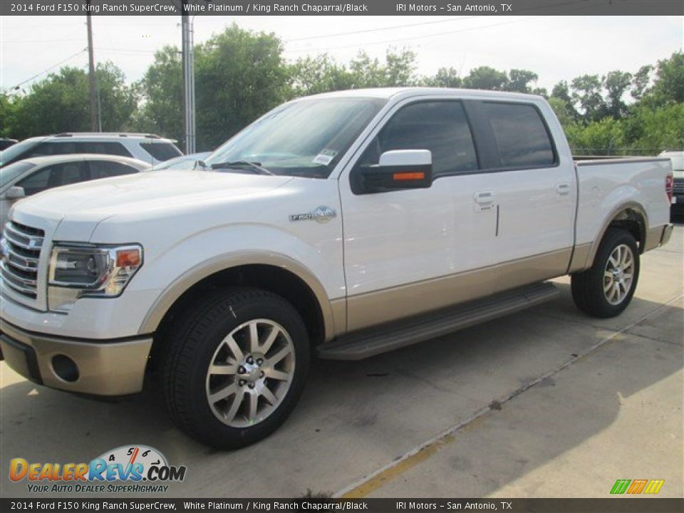 2014 Ford F150 King Ranch SuperCrew White Platinum / King Ranch Chaparral/Black Photo #3