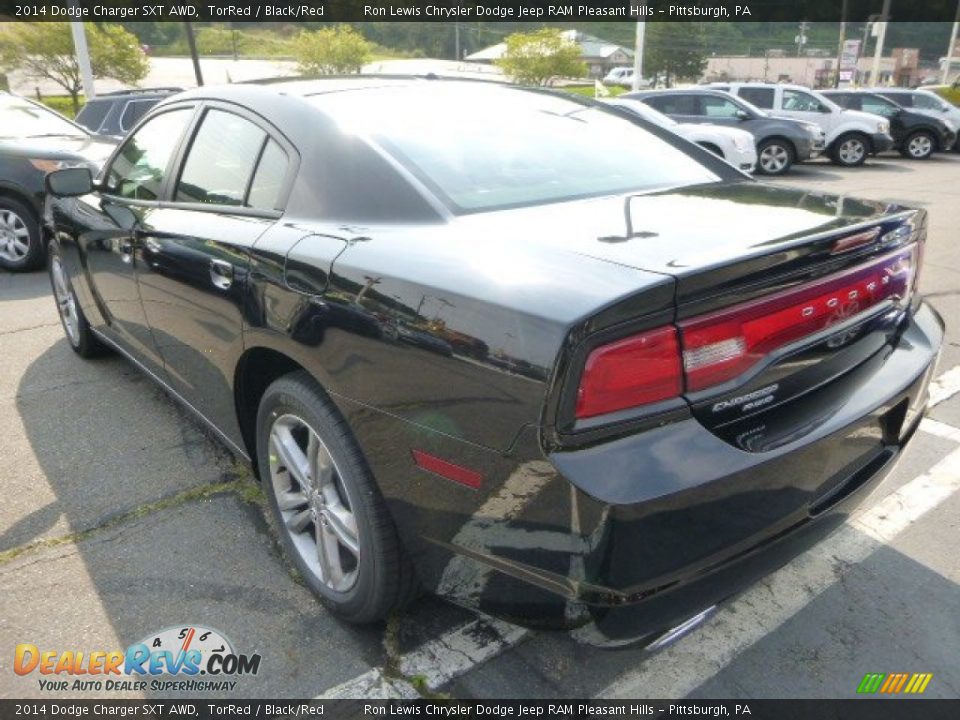 2014 Dodge Charger SXT AWD TorRed / Black/Red Photo #3