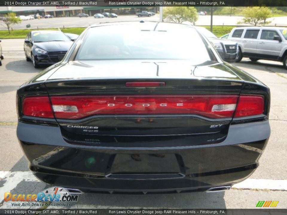 2014 Dodge Charger SXT AWD TorRed / Black/Red Photo #4