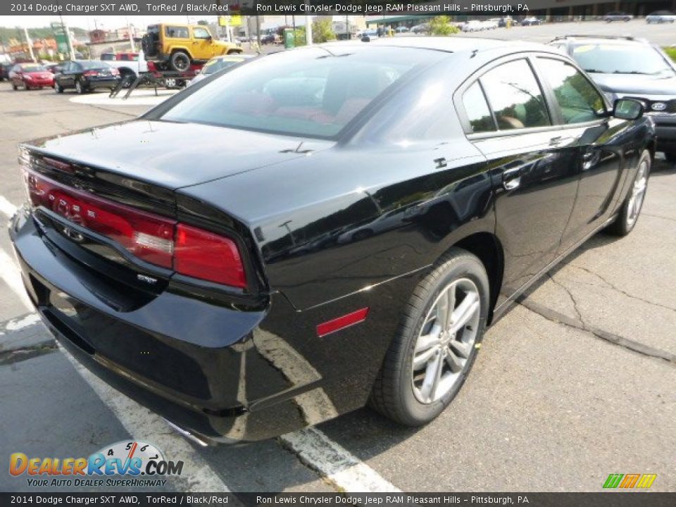 2014 Dodge Charger SXT AWD TorRed / Black/Red Photo #5
