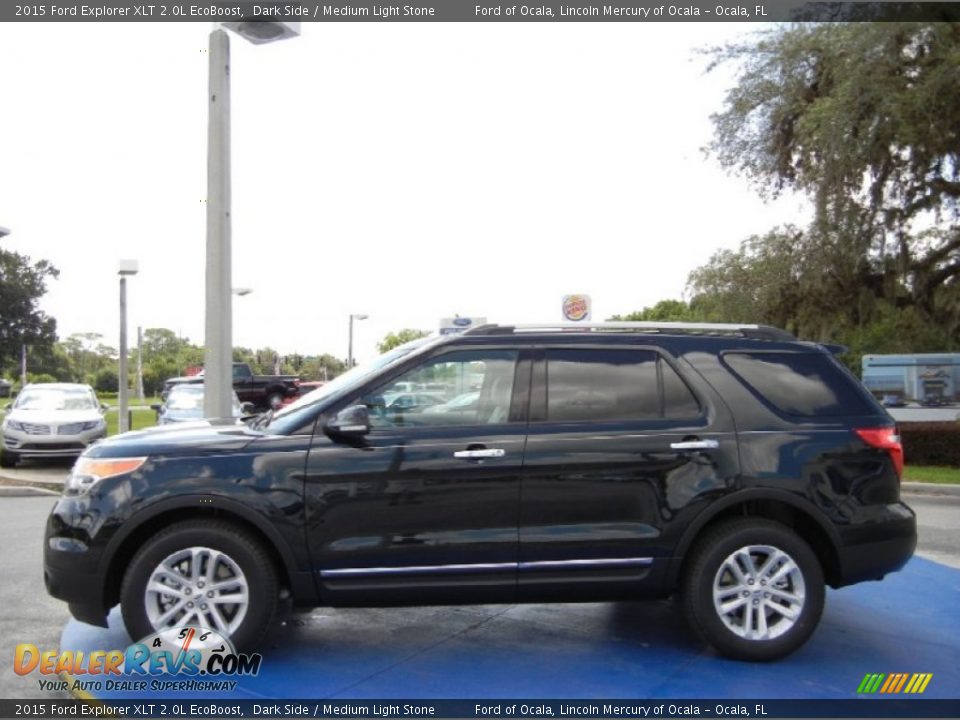 2015 Ford Explorer XLT 2.0L EcoBoost Dark Side / Medium Light Stone Photo #2