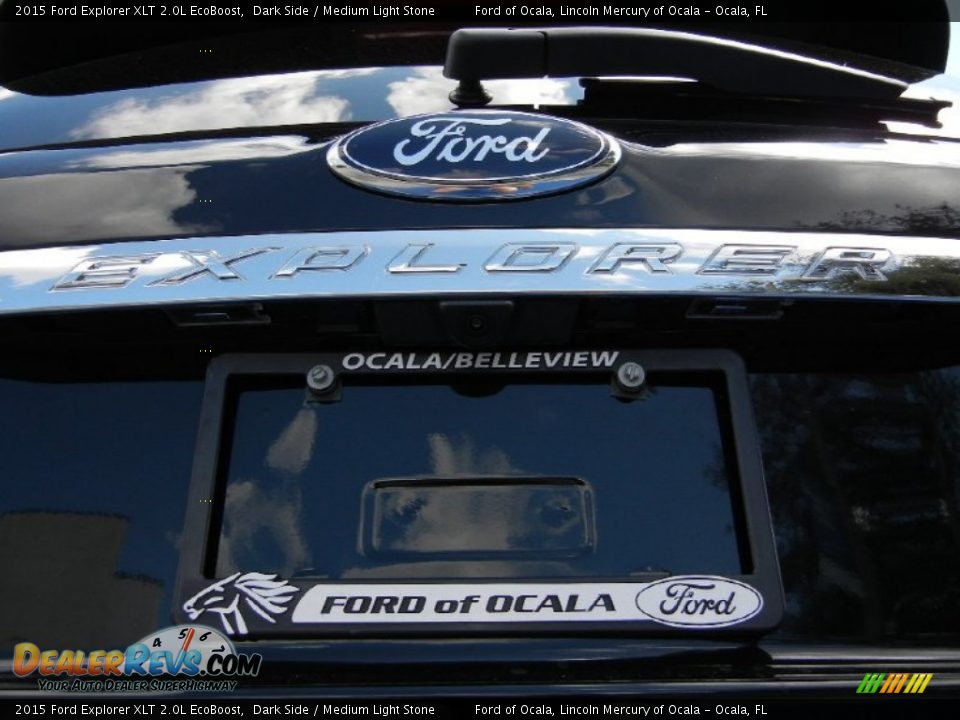 2015 Ford Explorer XLT 2.0L EcoBoost Dark Side / Medium Light Stone Photo #4