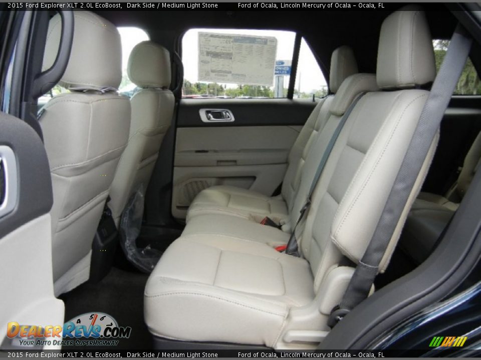 2015 Ford Explorer XLT 2.0L EcoBoost Dark Side / Medium Light Stone Photo #7