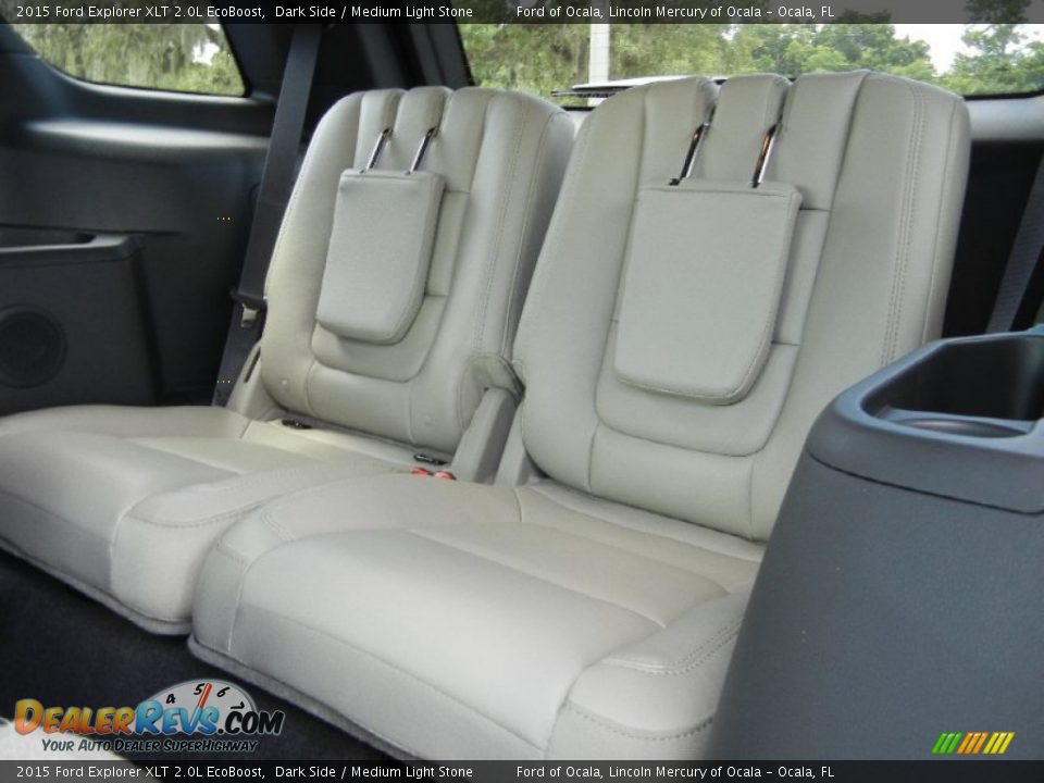 2015 Ford Explorer XLT 2.0L EcoBoost Dark Side / Medium Light Stone Photo #8