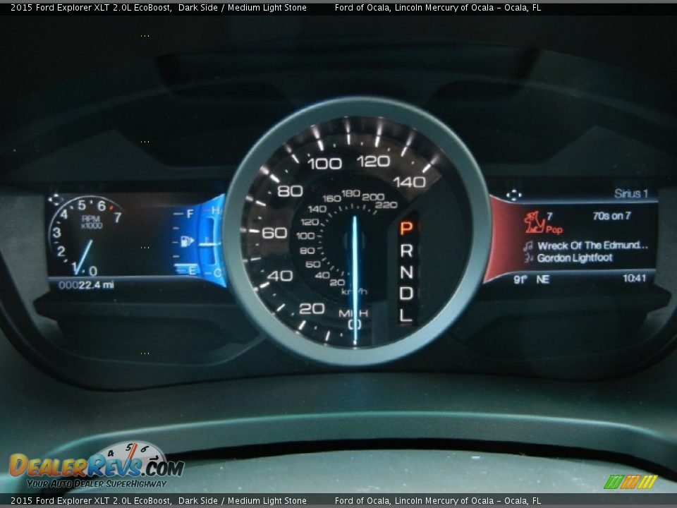 2015 Ford Explorer XLT 2.0L EcoBoost Dark Side / Medium Light Stone Photo #10