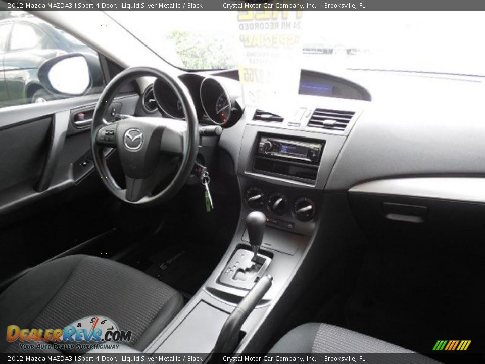2012 Mazda MAZDA3 i Sport 4 Door Liquid Silver Metallic / Black Photo #11