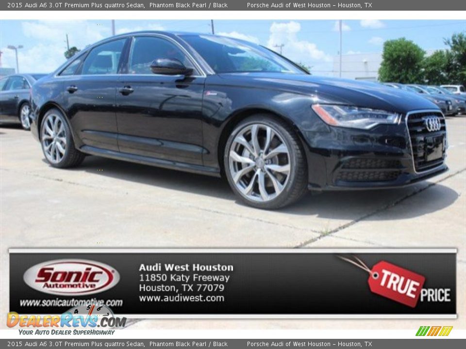 2015 Audi A6 3.0T Premium Plus quattro Sedan Phantom Black Pearl / Black Photo #1