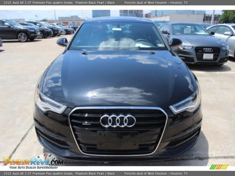 2015 Audi A6 3.0T Premium Plus quattro Sedan Phantom Black Pearl / Black Photo #2