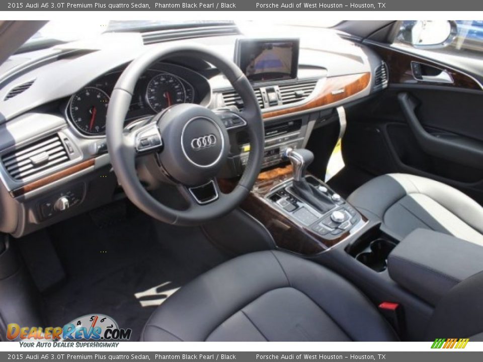 2015 Audi A6 3.0T Premium Plus quattro Sedan Phantom Black Pearl / Black Photo #13