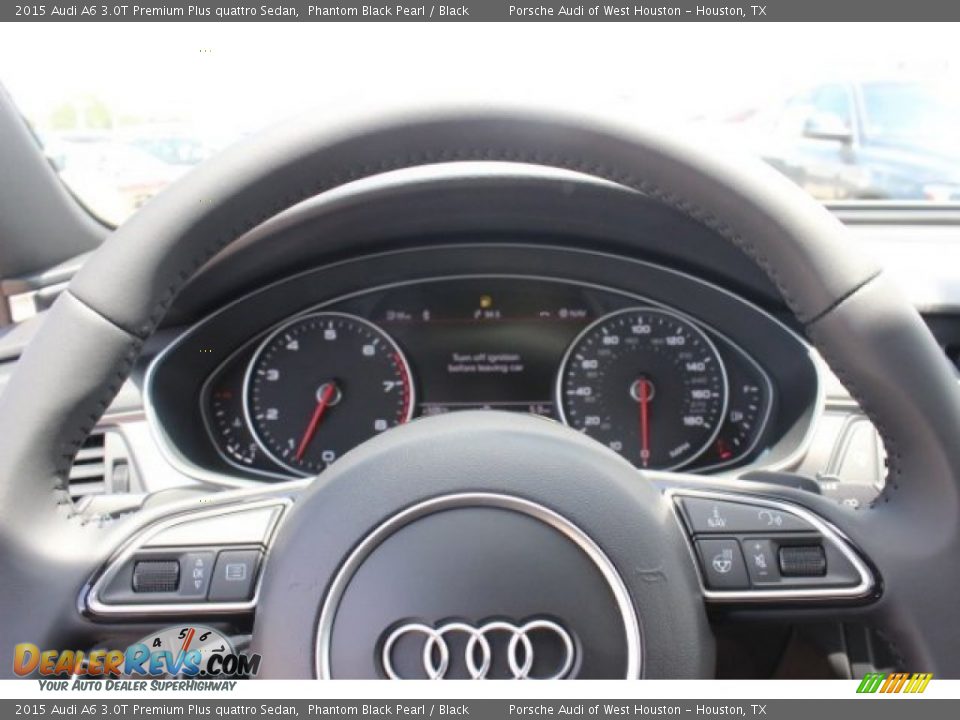 2015 Audi A6 3.0T Premium Plus quattro Sedan Phantom Black Pearl / Black Photo #26