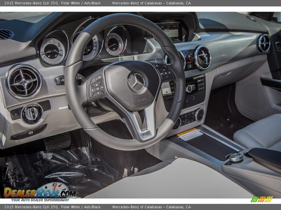 2015 Mercedes-Benz GLK 350 Polar White / Ash/Black Photo #5